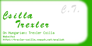 csilla trexler business card